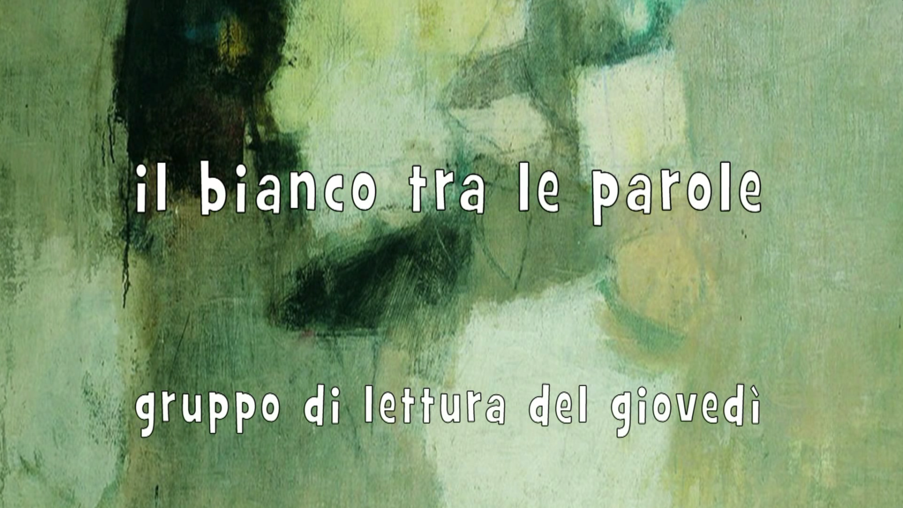 il bianco tra le parole