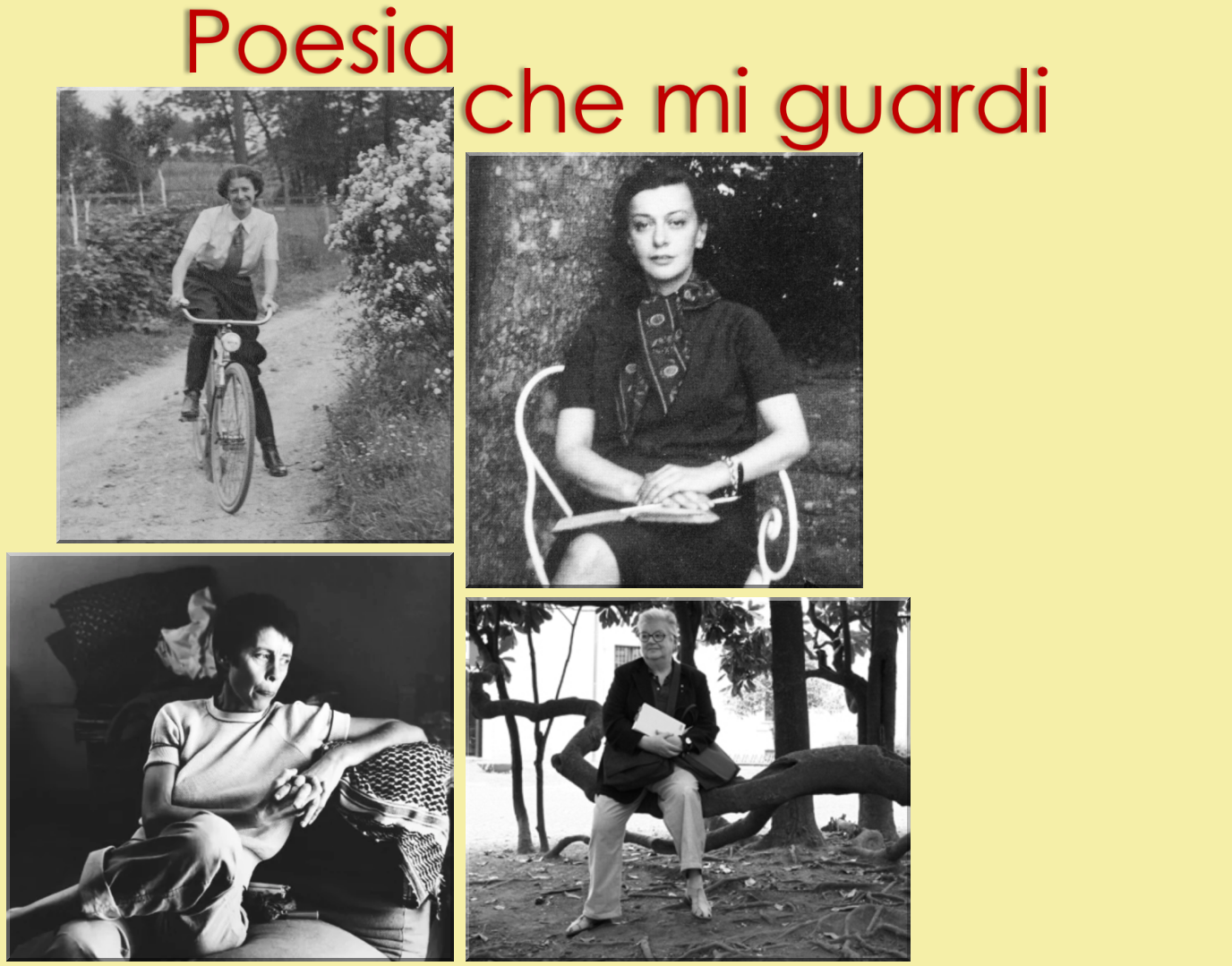 Poesia che mi guardi